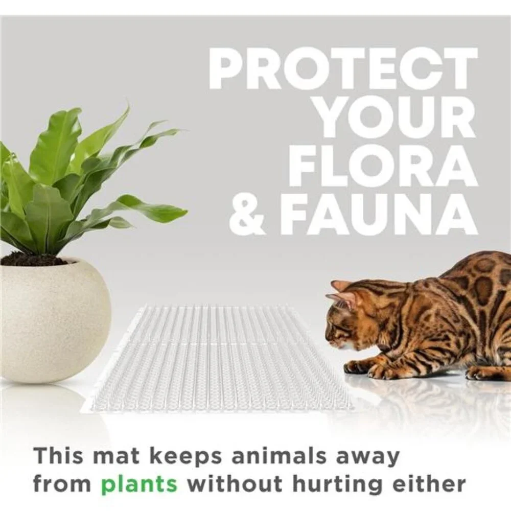12 Pack Scat Mat for Cats - 16 x 13 Inch Cat Spike Mat with 1 Inch Spike
